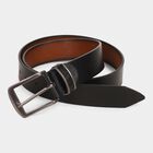 Men's Black Polyurethane Casual Belt, , small image number null